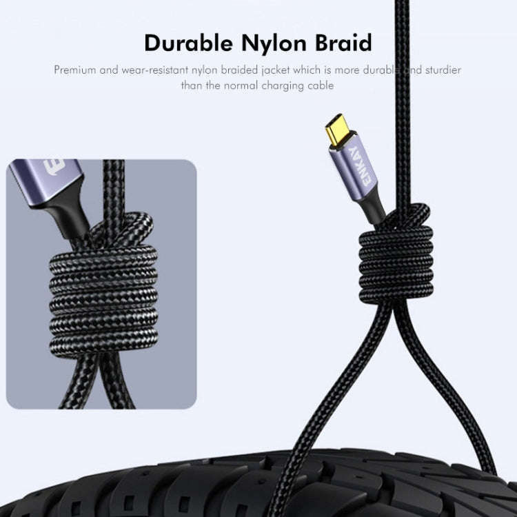 ENKAY ENK-CB171 Type-C to 3 USB 2.0 OTG Splitter Cable Extension Cord, Length:1.2m
