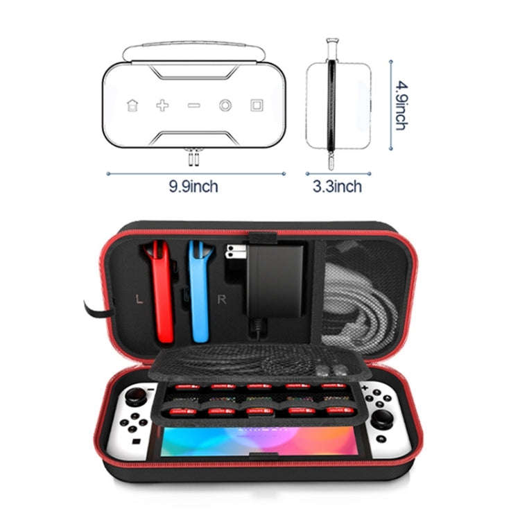 OIVO IV-SW188 Portable EVA Storage Bag for Nintendo Switch Series(Red)