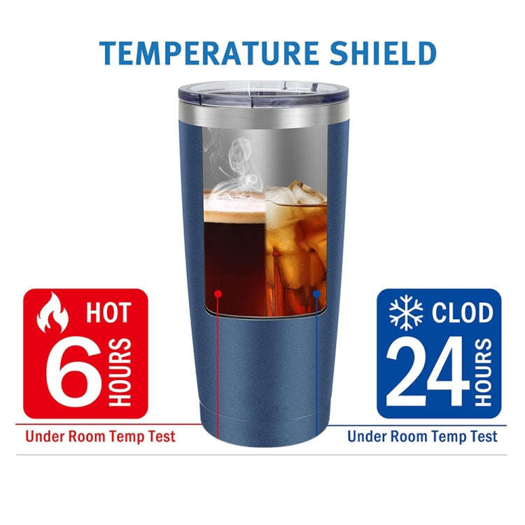 JUNSUNMAY 600ml 304 Stainless Steel Vacuum Insulated Coffee Travel Mug Double Wall Thermal Cup(Or...