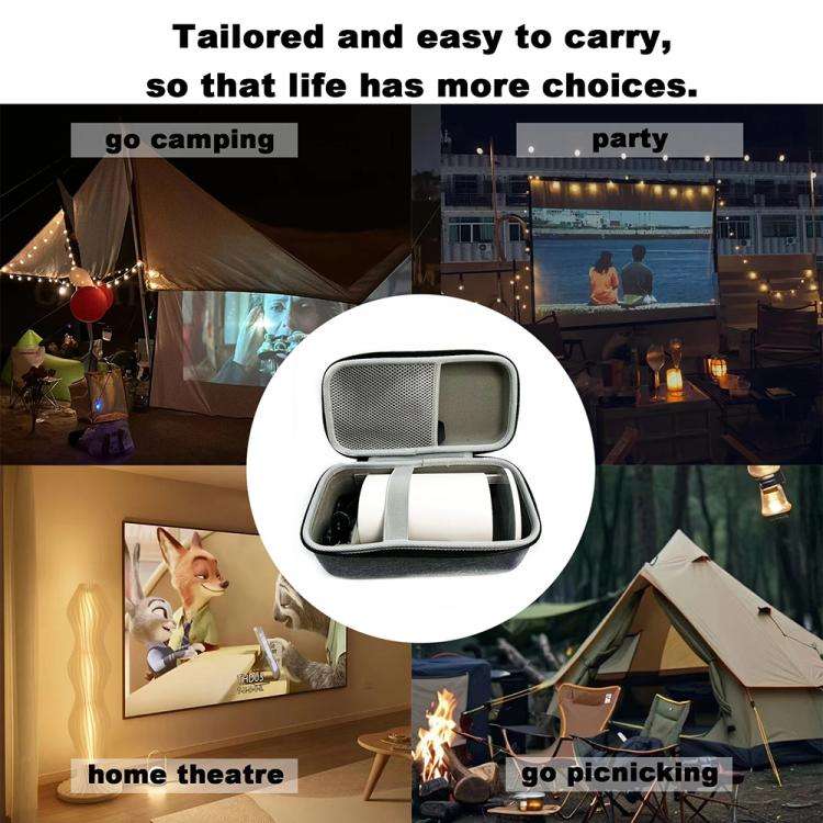 For HY300 / HY300 Pro / HY320 Portable Projector Storage Bag EVA Hard Shell Protective Case