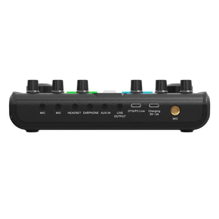 P99 Live Streaming Sound Card with DJ Mixer Voice Converter Audio Mixer