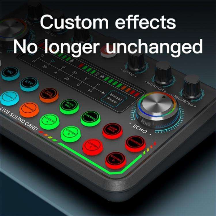 P99 Live Streaming Sound Card with DJ Mixer Voice Converter Audio Mixer