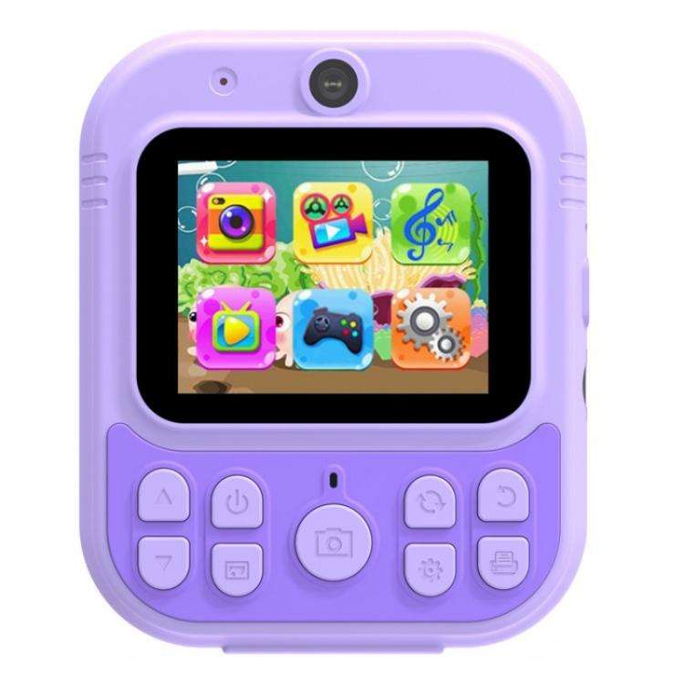 E8 2.4 Inch Screen Photo Printing Video Recorder Multifunctional Kids Dual Lens Camera(Blue)