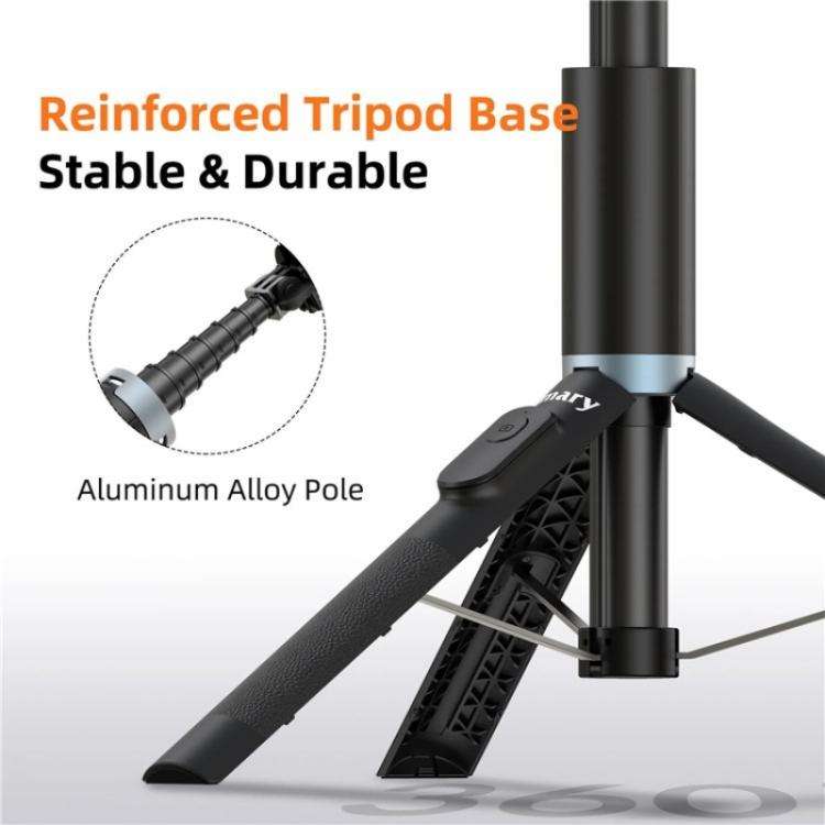 JMARY KT-259 360 Degree Rotating Phone Clip Retractable Selfie Stick Tripod