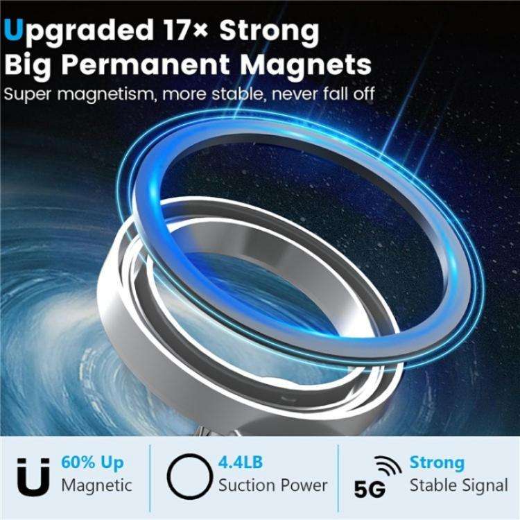 159A 360 Degree Rotation Adhesive Base Magnetic Car Dashboard Mount Phone Holder Bracket