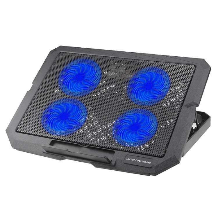 X4 4 Fan 7-Speed Control Noiseless Height Adjustable Stand Laptop Cooling Pad