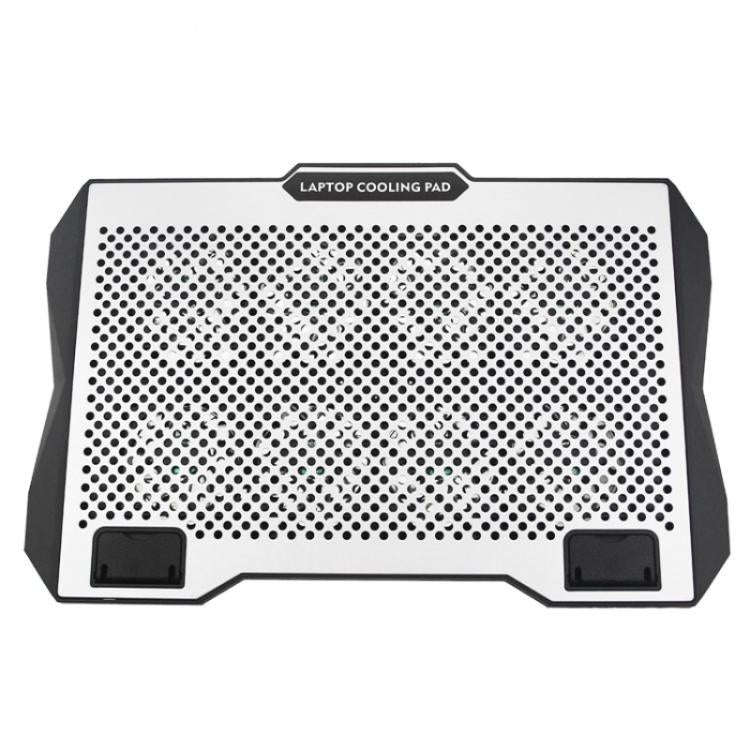 S608 RGB Light 8 Silent Fans Adjustable Height Stand Laptop Cooling Pad with Phone Holder