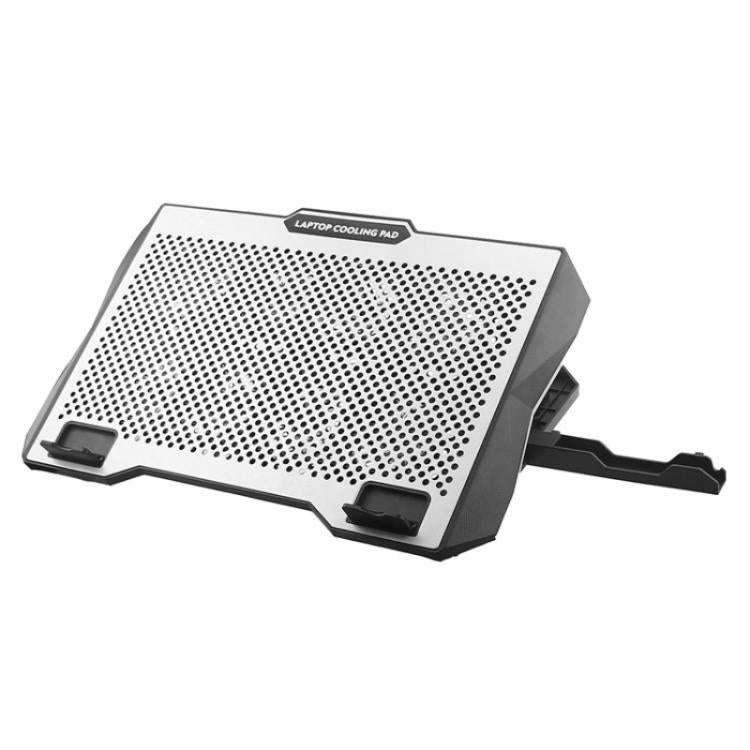 S608 RGB Light 8 Silent Fans Adjustable Height Stand Laptop Cooling Pad with Phone Holder