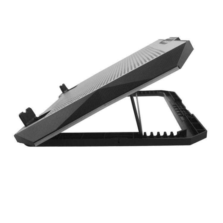 S601 RGB Light Notebook Cooler Adjustable Height Gaming Laptop Cooling Pad