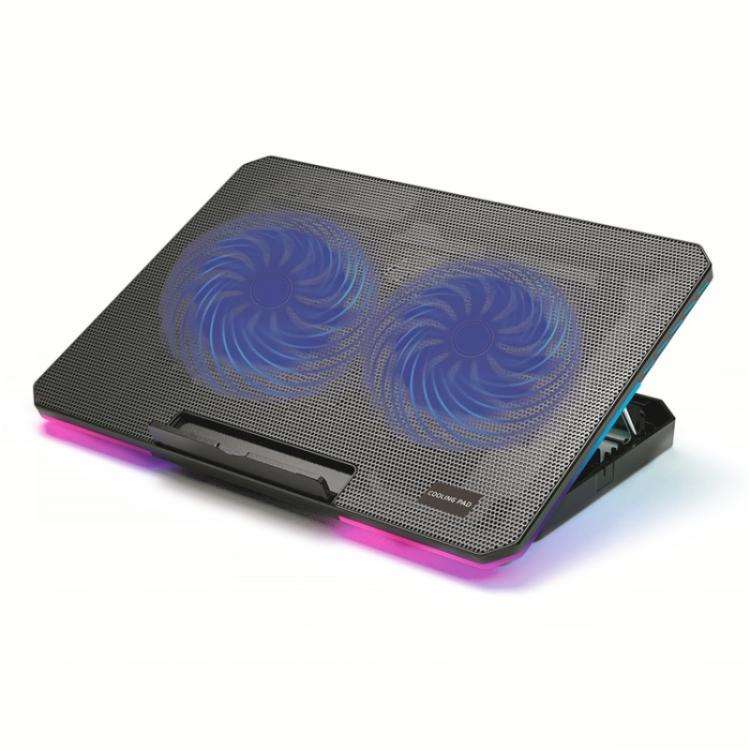 CP252 Adjustable Angle Notebook Cooler Stand Dual Fan Laptop Cooling Pad