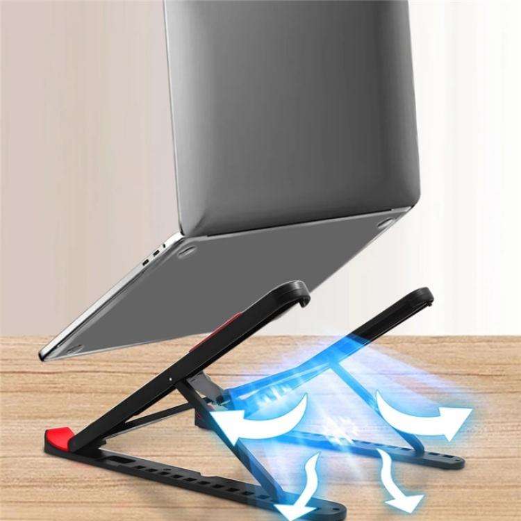 A9 Adjustable Height Portable Laptop Foldable Desktop Holder(Black)
