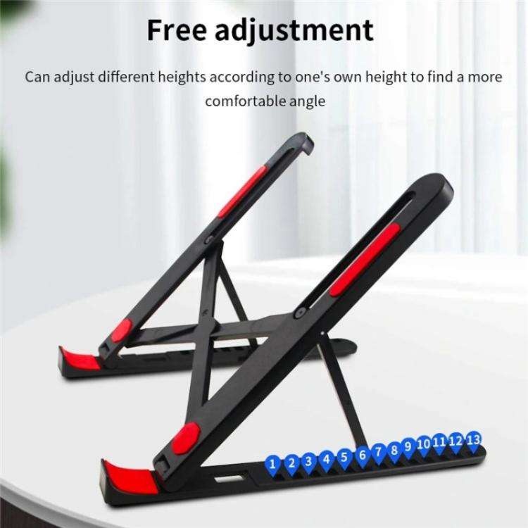A9 Adjustable Height Portable Laptop Foldable Desktop Holder(Black)