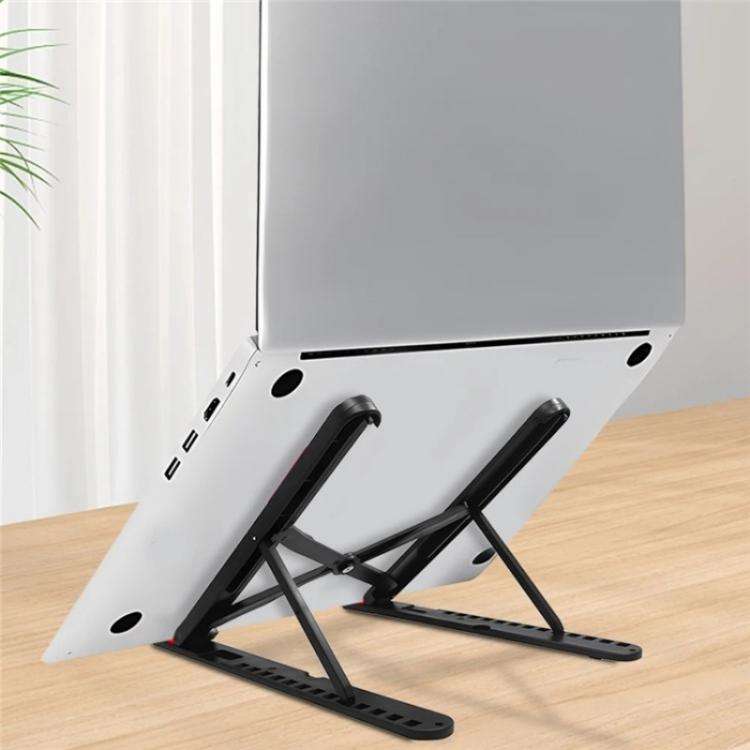 A9 Adjustable Height Portable Laptop Foldable Desktop Holder(Black)