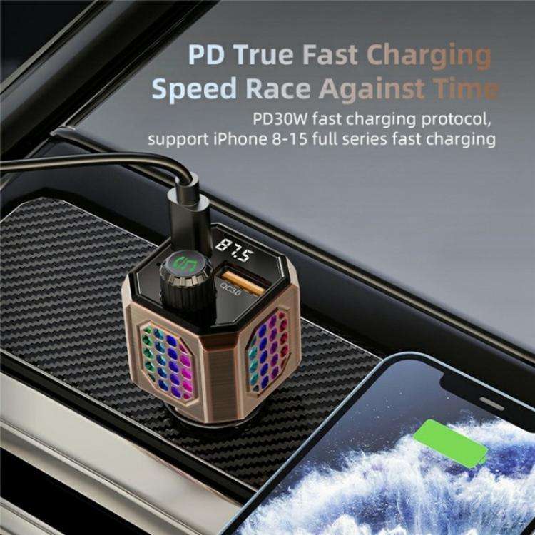 C70 Car Cigarette Lighter Charger Adapter Zinc Alloy PD 30W Fast Charging