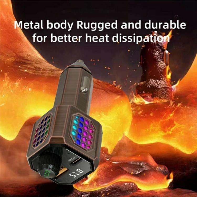 C70 Car Cigarette Lighter Charger Adapter Zinc Alloy PD 30W Fast Charging