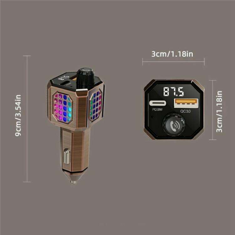 C70 Car Cigarette Lighter Charger Adapter Zinc Alloy PD 30W Fast Charging