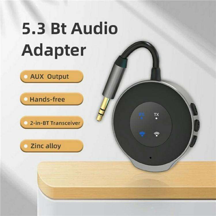 W11 Wireless Music Streaming Audio Adapter 2-in-1 Car Bluetooth 5.3 Transmitter Receiver