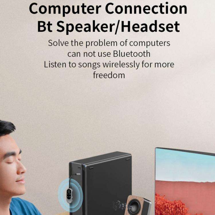 W10 Car Stereo Wireless Connection Audio Adapter 2 in 1 Car Bluetooth 5.3 Receiver Transmitter