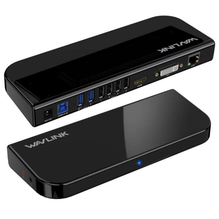WAVLINK UG49DK1 For Windows Mac Android 13 In 1 USB-C Hub Dual Display Docking Station, Plug:US Plug
