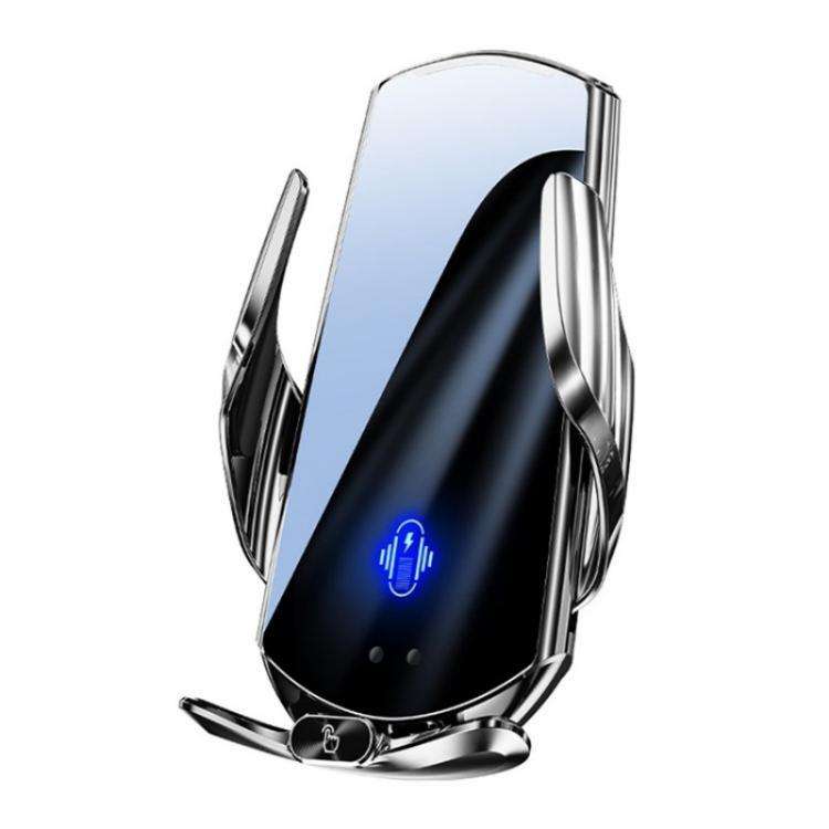 Q15 Car Vehicle Navigation Phone Holder Car Air Vent Mount Magnetic Wireless Charging Stand(Silver)