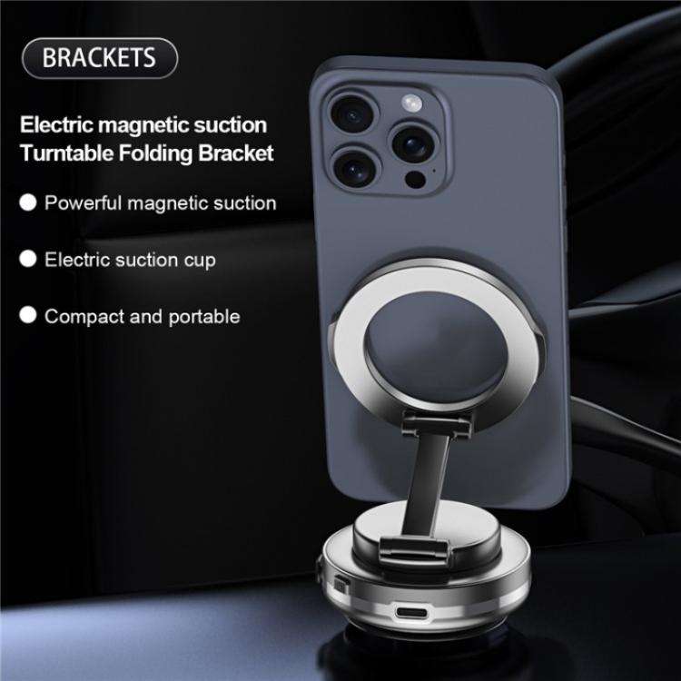C7 Multifunctional Magnetic Phone Holder Rotatable Folding Auto Vacuum Suction Cup Phone Holder(G...