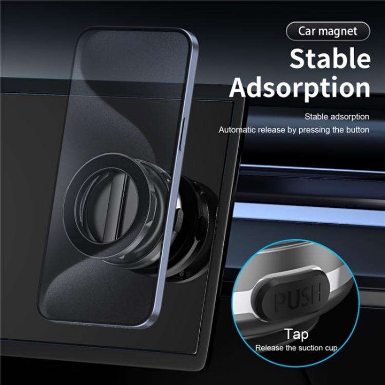C7 Multifunctional Magnetic Phone Holder Rotatable Folding Auto Vacuum Suction Cup Phone Holder(G...
