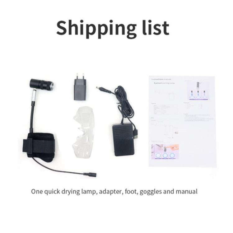 AL50 Eyelash Extensions / Nail Art / Eyebrow Tattoo Wrist Strap Curing Light UV Lamp(US Plug)