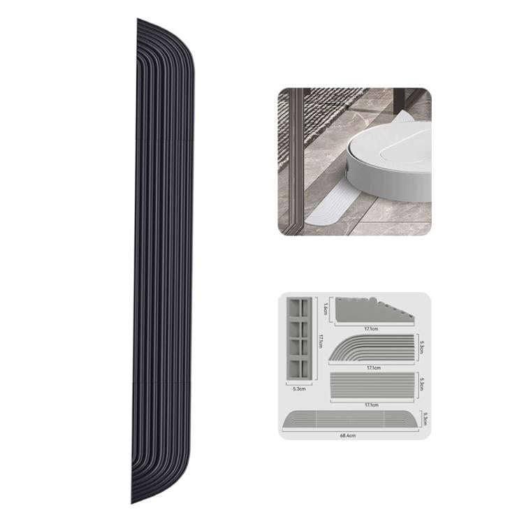 JUNSUNMAY For Ecovacs / iRobot / Mijia / Dreame Sweeping Robot Universal Silicone Threshold Bars ...