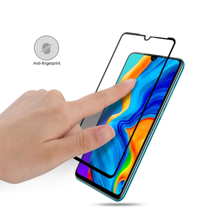 mocolo 0.33mm 9H 2.5D Silk Print Tempered Glass Film for Huawei P30 Lite
