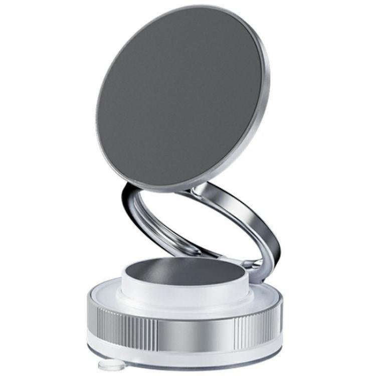 T28 Home Use Multifunctional Car Phone Holder Desktop Vacuum Suction Magnetic Stand(White)