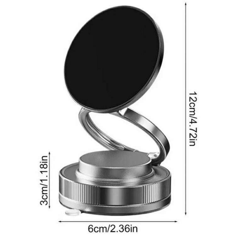 T28 Home Use Multifunctional Car Phone Holder Desktop Vacuum Suction Magnetic Stand(White)