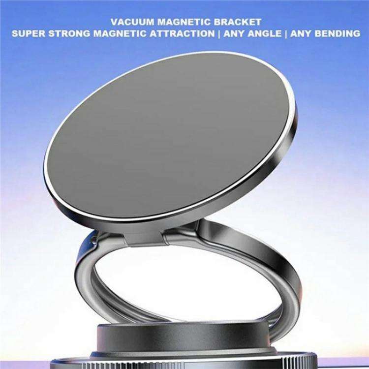 T28 Home Use Multifunctional Car Phone Holder Desktop Vacuum Suction Magnetic Stand(White)