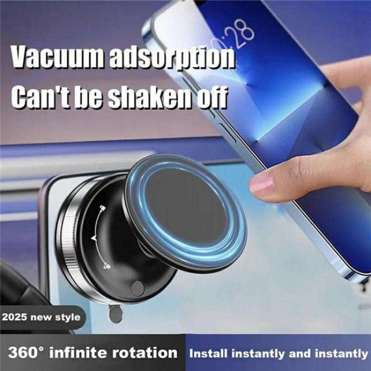 T29 Dashboard Windshield Adjustable Phone Stand Magnetic Car Mount Suction Cup Holder(White)