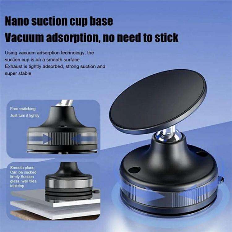 T29 Dashboard Windshield Adjustable Phone Stand Magnetic Car Mount Suction Cup Holder(White)