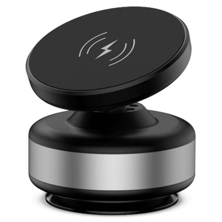 X9C Wireless Charging Navigation Stand Car Magnetic Suction Vacuum Phone Holder(Silver)
