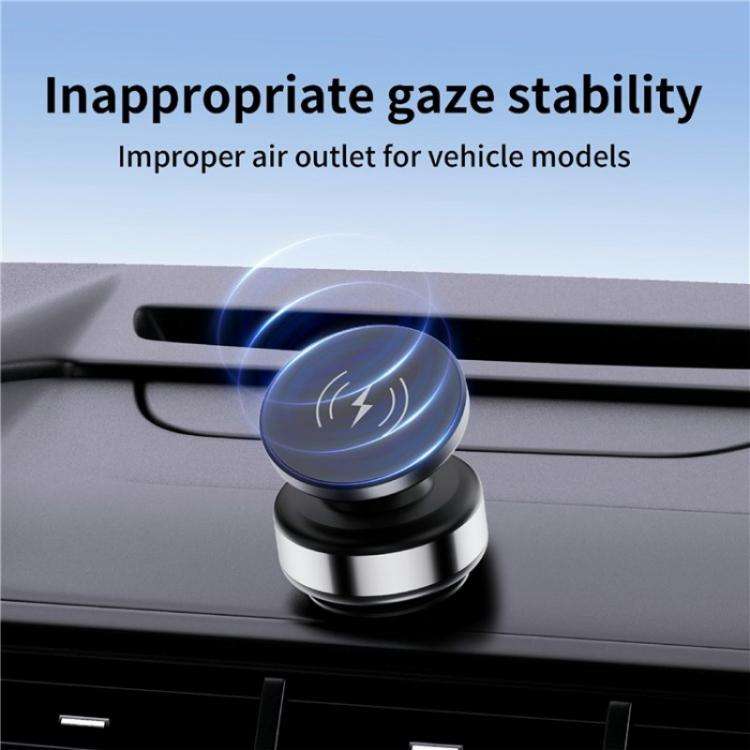 X9C Wireless Charging Navigation Stand Car Magnetic Suction Vacuum Phone Holder(Black)