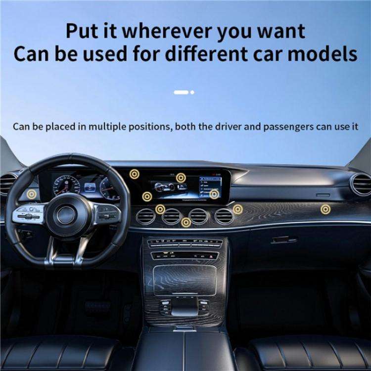 X9C Wireless Charging Navigation Stand Car Magnetic Suction Vacuum Phone Holder(Black)
