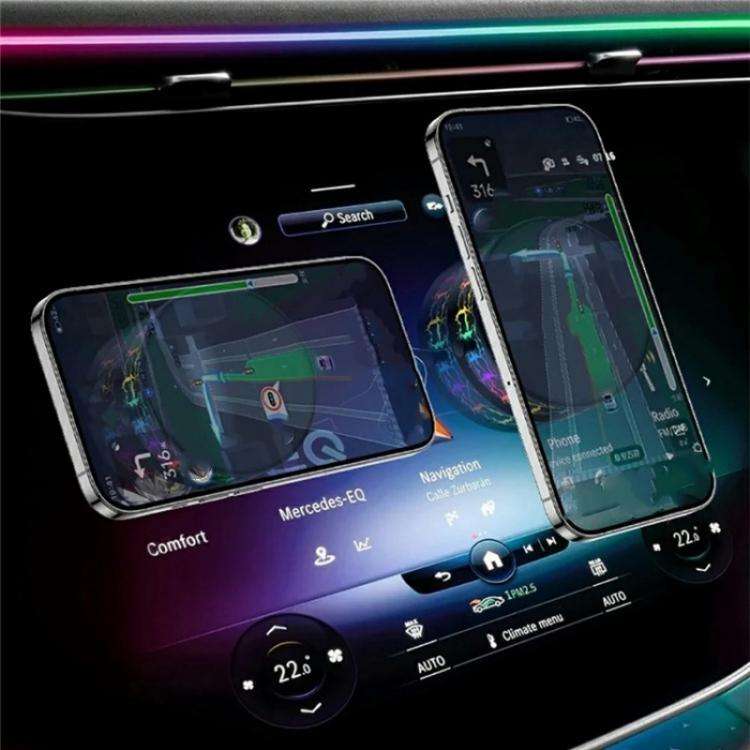 X12 Colorful Crackle Light Magnetic Car Dashboard Navigation Mount Vacuum Suction Cup Stand