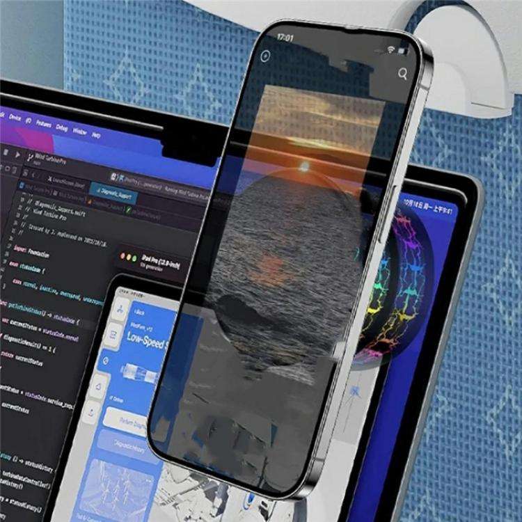 X12 Colorful Crackle Light Magnetic Car Dashboard Navigation Mount Vacuum Suction Cup Stand