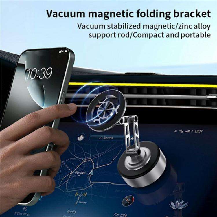 X91 360 Degree Rotation Navigation Stand Car Dashboard Magnetic Phone Mount Holder(Tarnish)