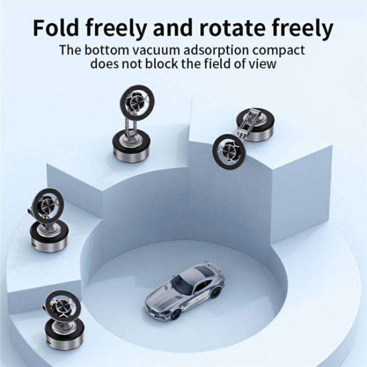 X91 360 Degree Rotation Navigation Stand Car Dashboard Magnetic Phone Mount Holder(Silver)