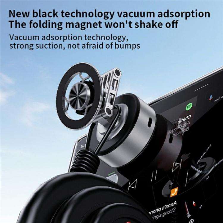 X91 360 Degree Rotation Navigation Stand Car Dashboard Magnetic Phone Mount Holder(Tarnish)