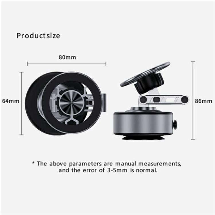 X91 360 Degree Rotation Navigation Stand Car Dashboard Magnetic Phone Mount Holder(Silver)