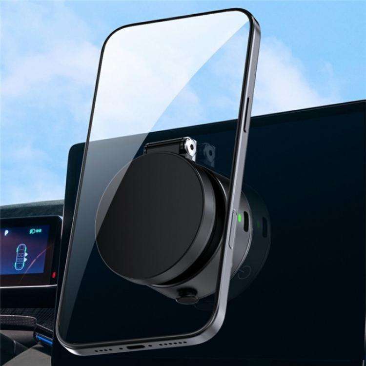 V1 Extendable Electric Suction Magnetic Foldable Stand Universal Car Dashboard Phone Holder