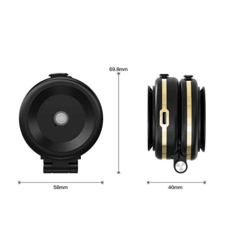 T50 Vacuum Adhesion Dual Suction Cup Car Dashboard Windshield Phone Navigation Stand(Black+Gold)