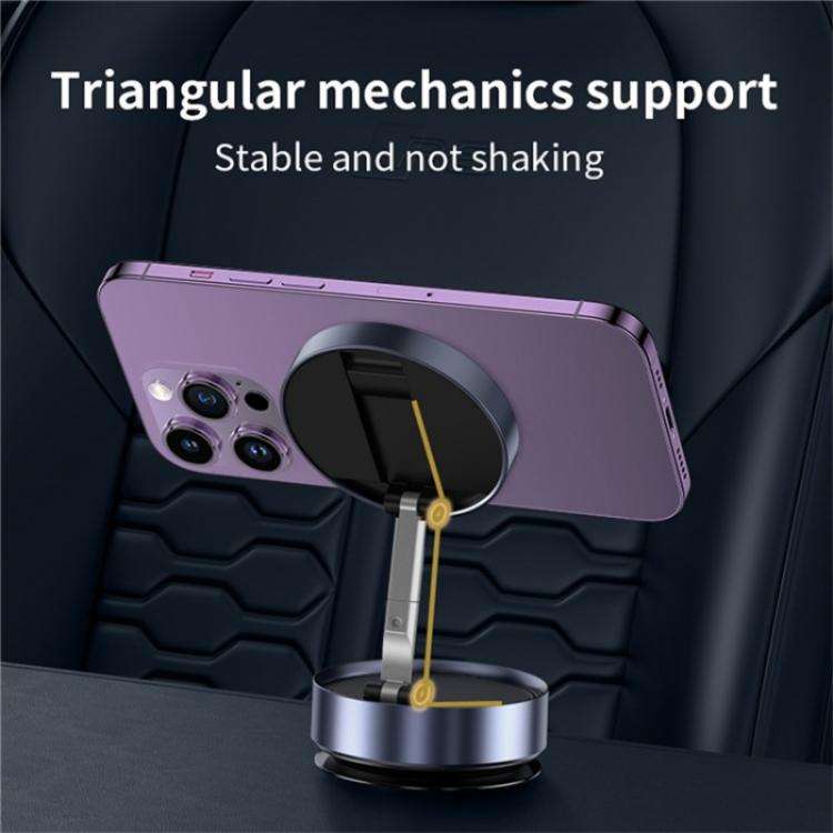 F1 Dashboard Mount Strong Suction Navigation Stand Universal Magnetic Car Phone Holder(Silver)