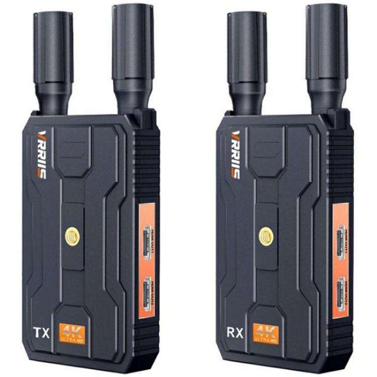 VRRIIS 097 4K HD Video HDMI Wireless Extender Kit Audio Video Wireless Transmitter Receiver, Plug...