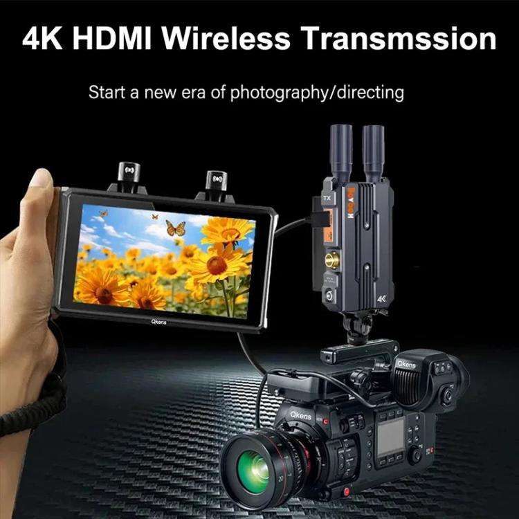 BOVBOX 098 For DSLR Cameras 4K HD Wireless Extender SDI HDMI Dual Interface Video Monitor, Plug:E...