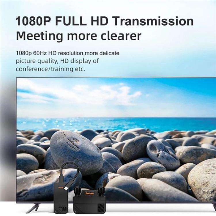 BOVBOX 091-TC For Phone Projector USB C Wireless Transmitter And Receiver Video Extender, Plug:AU...