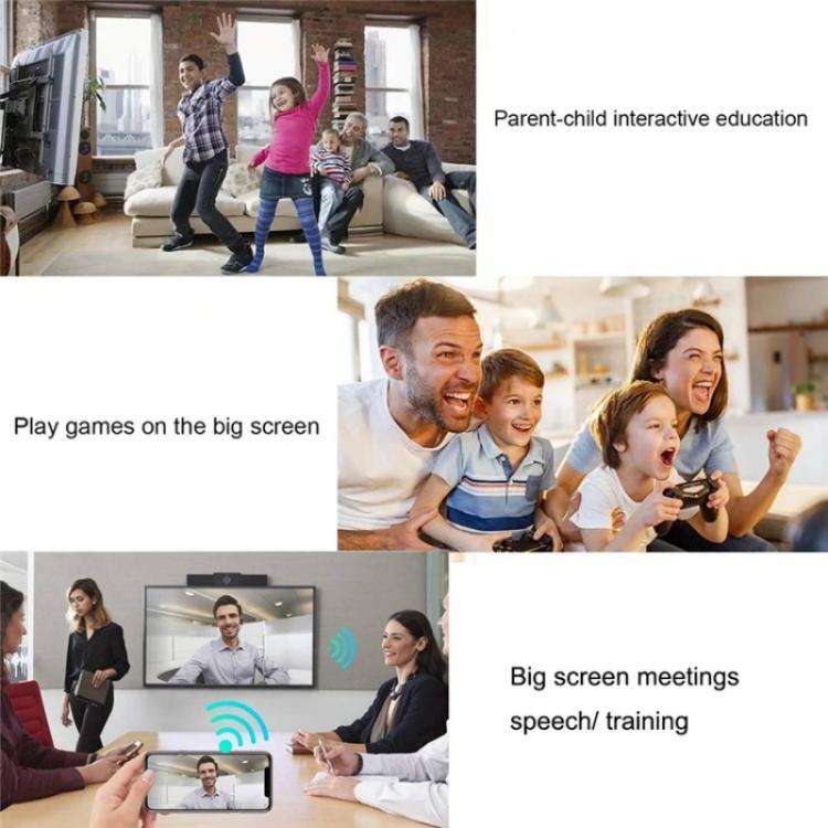 BOVBOX 091-TC For Phone Projector USB C Wireless Transmitter And Receiver Video Extender, Plug:AU...